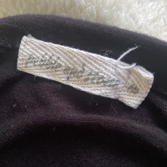 Pebble and Stone black blouse sheer sleeves with polkadots size medium​​​​​ - Picture 7 of 7